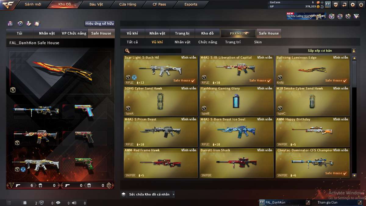 shop acc cf uy tin gia re